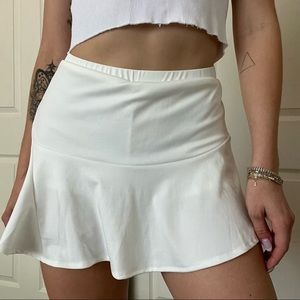NWOT SHEIN White Mini Tennis Skort